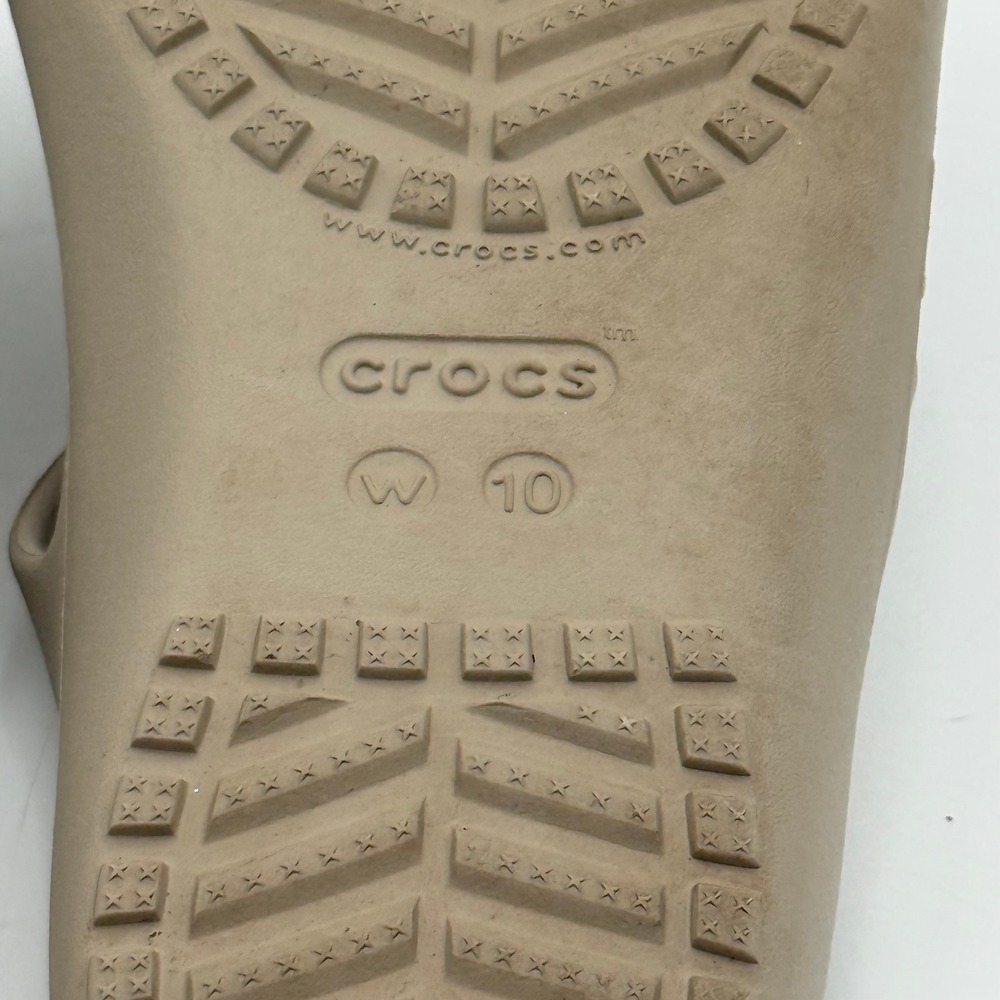 Crocs Swiftwater Sandal Khaki Tan Women 10 Strappy Slip On Comfort 203998 - Picture 7 of 7